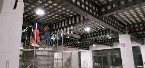 兖州一商场梁，楼板碳纤维加固施工